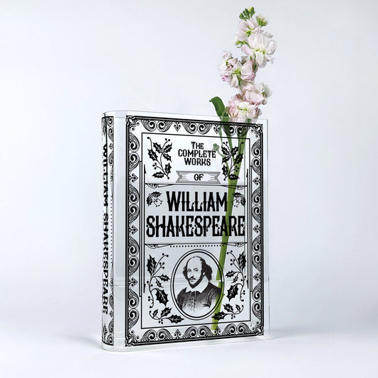 William Shakespeare Acrylic Book Vase